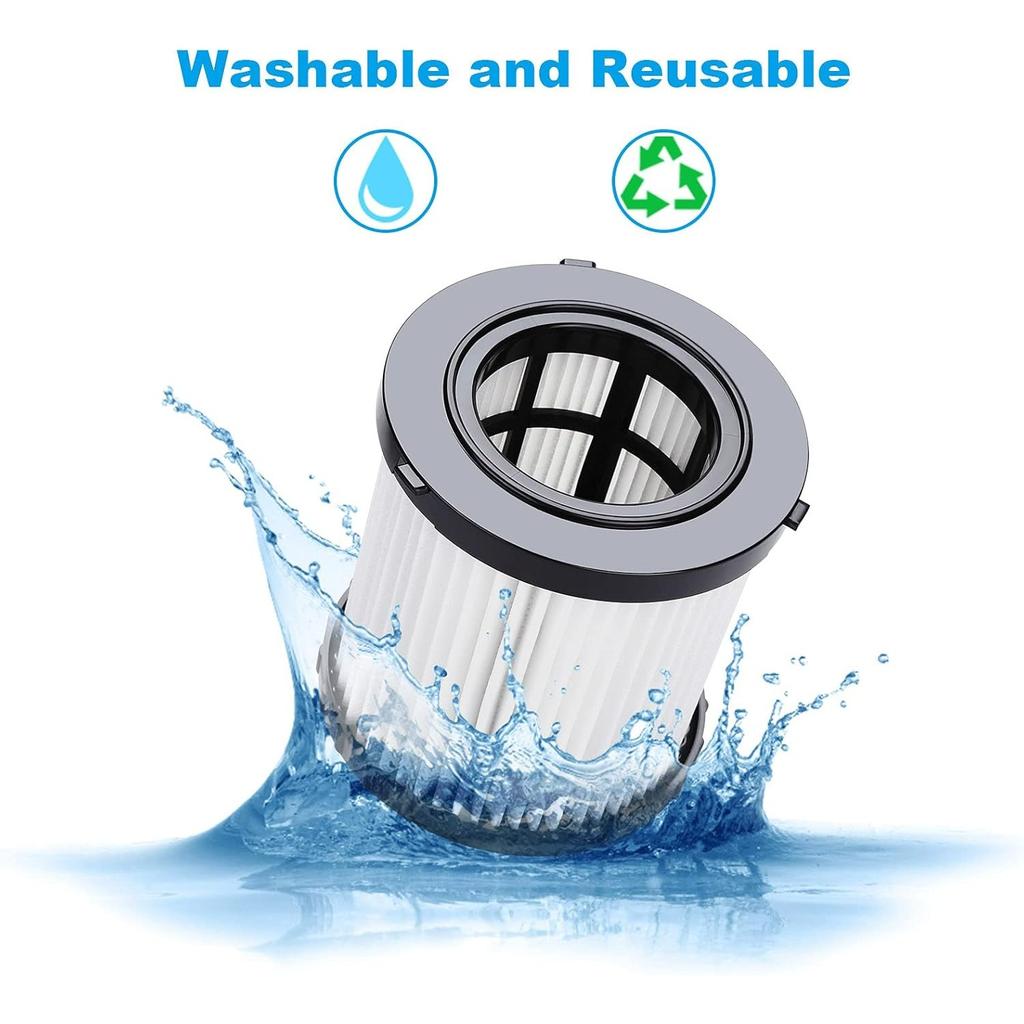 2 Pack DCV5801H Hepa Replacement Filter Compatible for DCV580 DCV581H DCV5801H Wet Dry Vacuum Replacement Filter Washable and Reusable