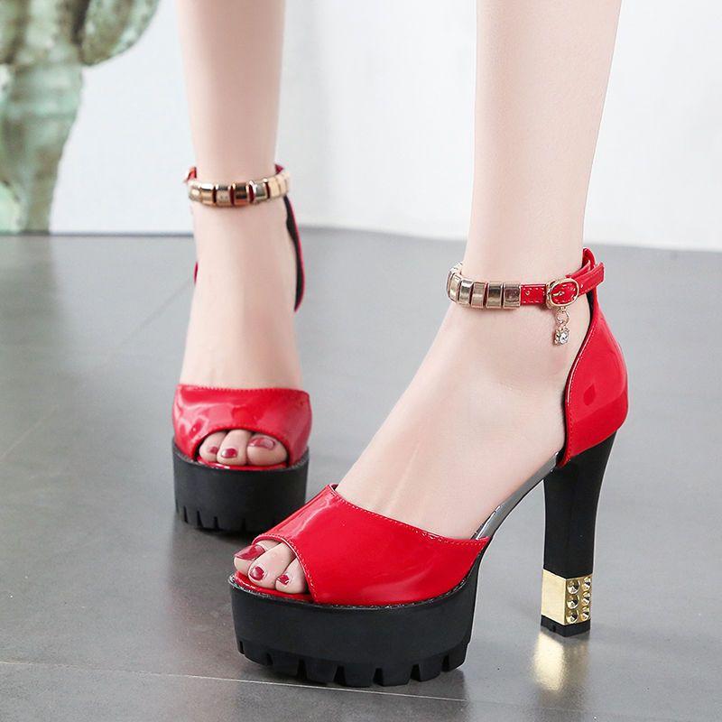 Fashion Women's Sandals Sexy Platform Strip Pole Dance Ladies Shoes Block Heel Vintage 2025 Luxury Daily Summer Casual The Best on Offer