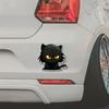 1PC Cartoon Black Cat Car Stickers for Auto Body Window Bumper Personalized Animal Cool Decoration Waterproof Vinyl Decals
