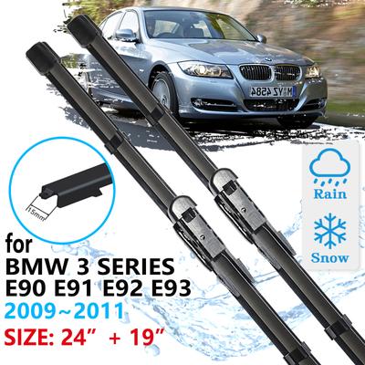 מגבי רכב קדמיים עבור BMW סדרה 3 E90 E91 E92 E93 2009 2010 2011 אביזרי שמשות חלון 320i 325i
