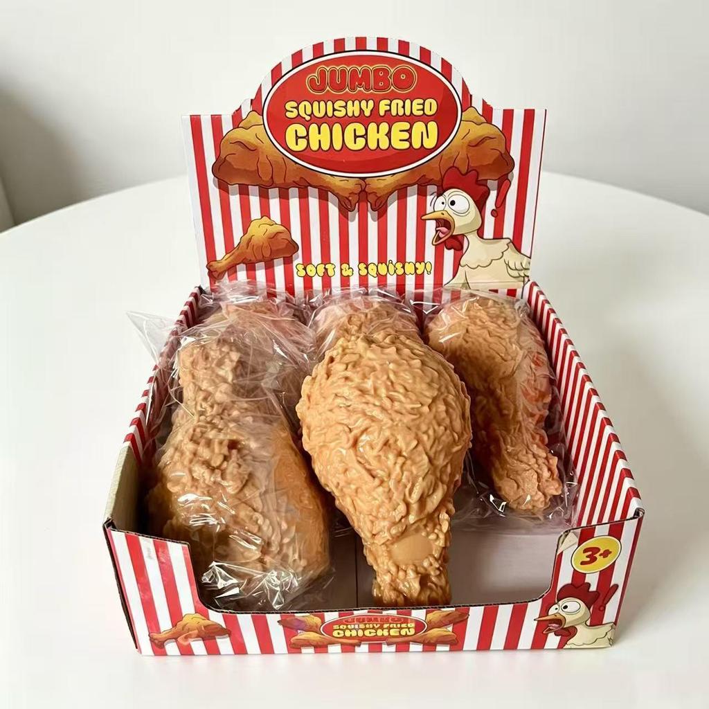 Creative Fast Rebound Fried Chicken Leg Squeeze Toy - Large Simulation Stress Reliever