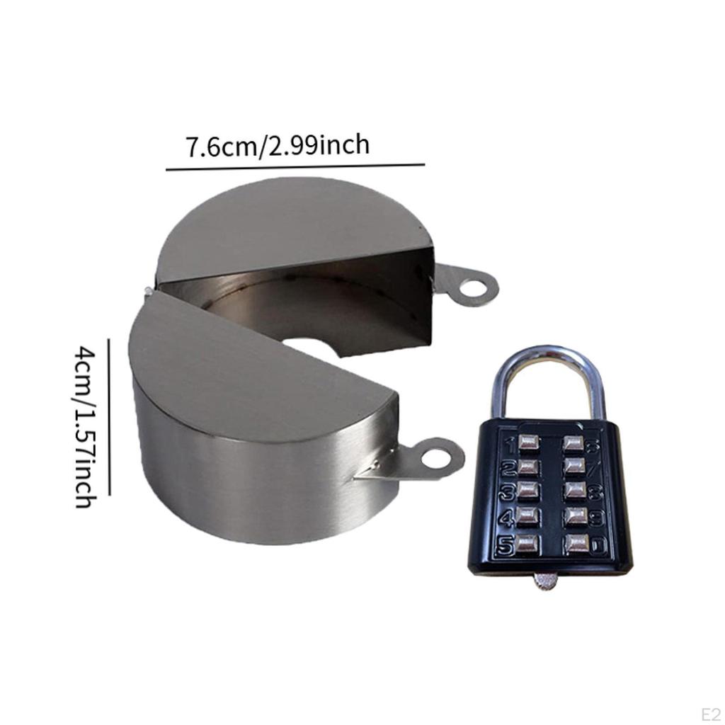 Outdoor Faucet Lock Water Valve Easy To Use Universal, Stainless Steel, Cover Metal