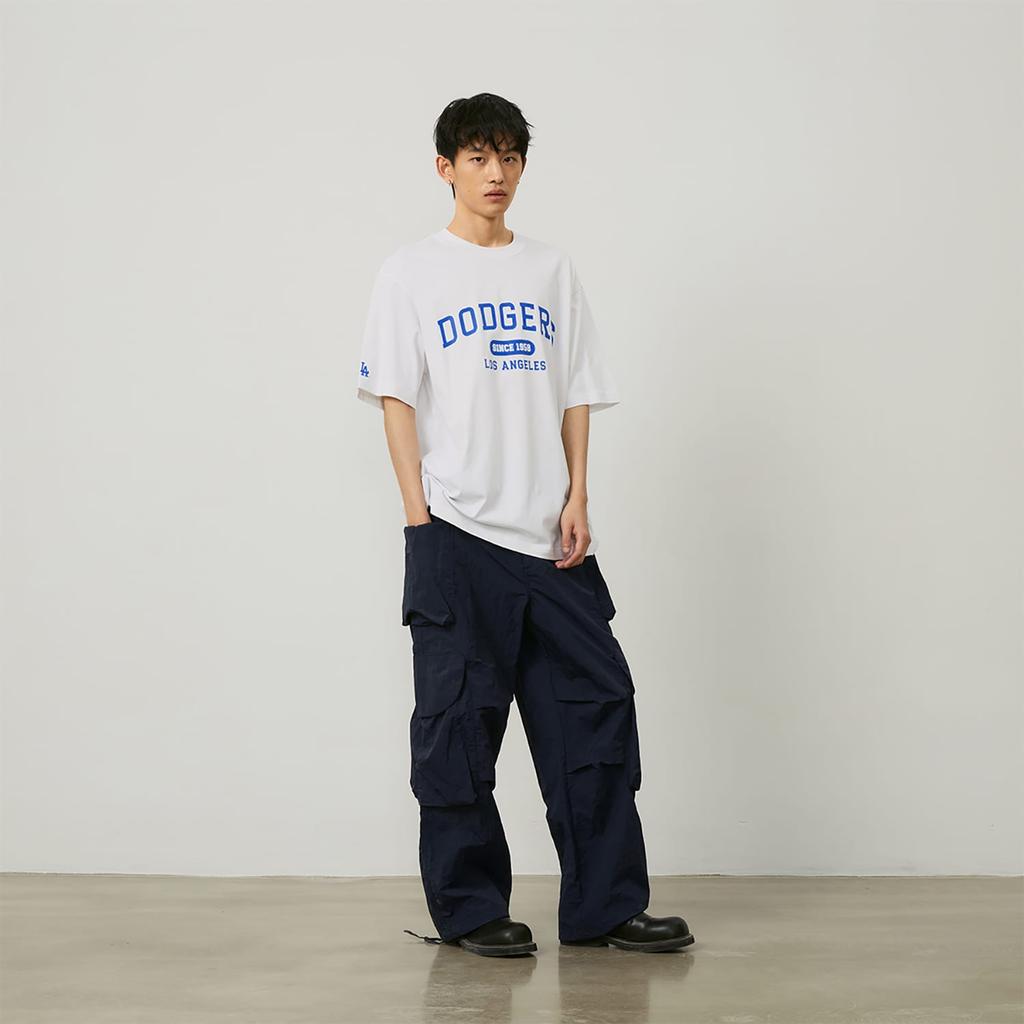 MLB College Style Series T Shirts Unisex White Crew Neck Moderate 3ATSV0243-07WHS