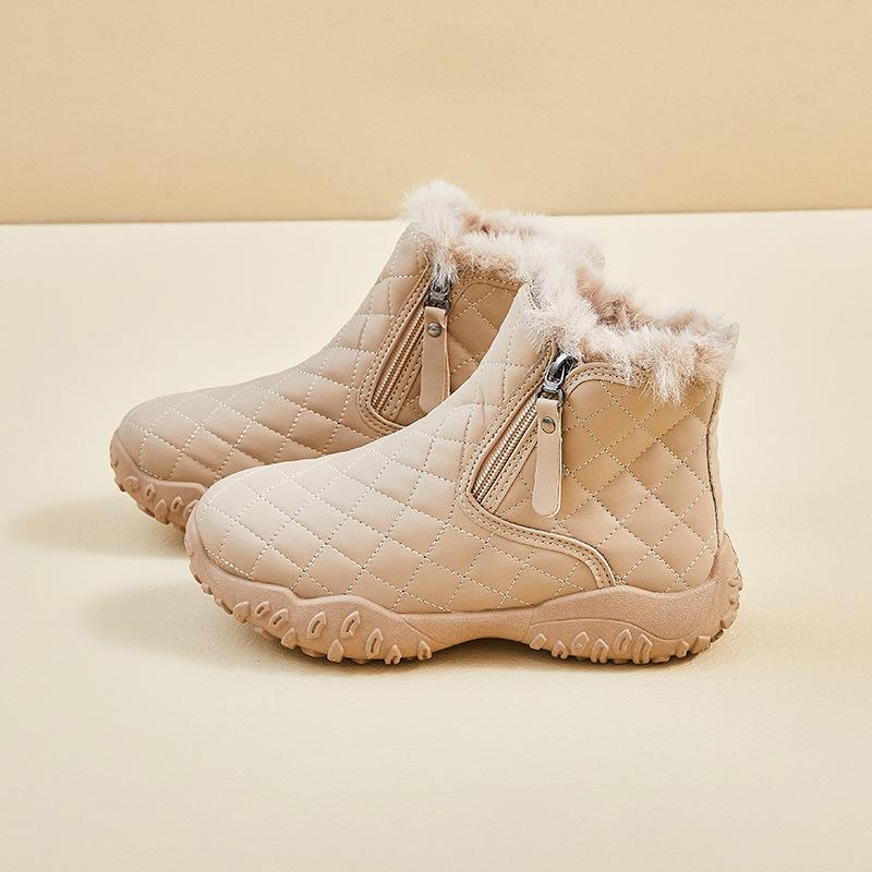 

Women s Warm Fuzzy Snow Boots Comfortable Ankle Boot With Fur Lined Faux Leather Anti-Slip Winter Shoes for Women Outdoor Casual Walking Short Booties 35 хаки