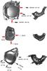 Motorcycle Engine Cover Engine Slider Engine Guard Kawasaki Z900 Z900RS Z900RSCAFE All Models (Color Electroplated Silver)