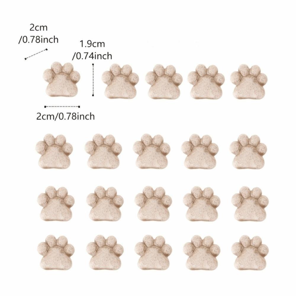 20pcs DIY Decorations Cat Claw Stone Step Lawn Decoration Bonsai Display Resin Bonsai Stone Micro-Landscape Paving Stones