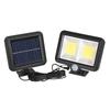 Outdoor Solar Motion Sensor Wall Lights with Remote Control for Courtyard and Corridor
