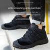 Labor Insurance Shoes Anti-smashing, Non-slip and Breathable Plastic Steel Head Construction Site Wear-resistant and Dirt-resistant Work Shoes