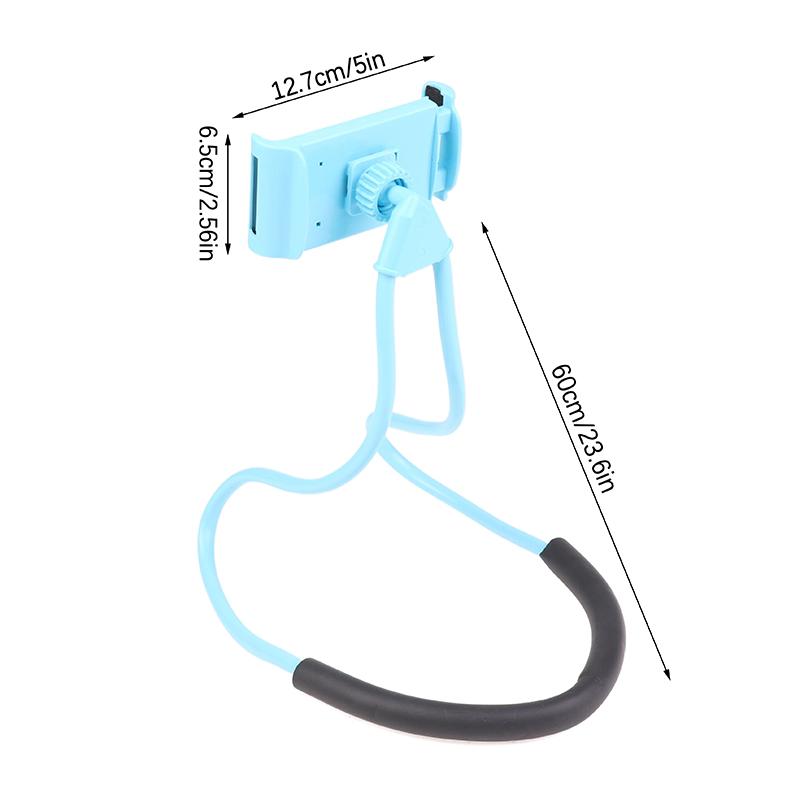 Lazy Hanging Neck Phone Stand Holder Rotatable Mobile Phone Stand Necklace Bracket Bed 360 Degree Phone Holder For Smartphones