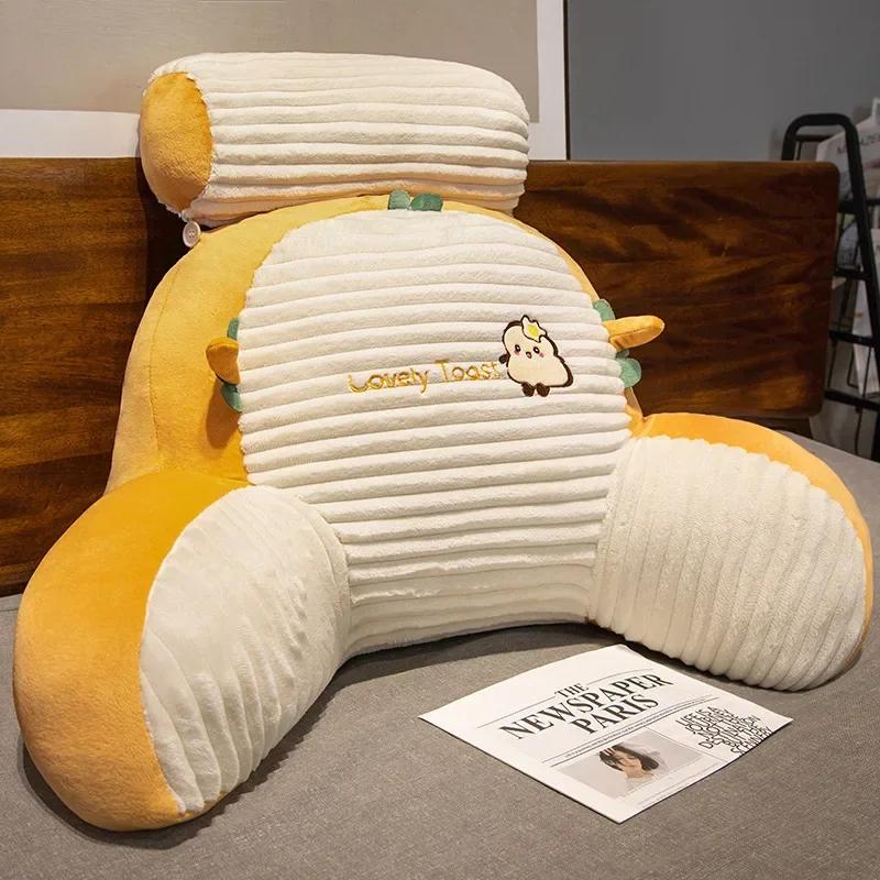 

Long Flannel Soft Pillow Student Dormitory Bedhead Backrest Pregnant Women s Waist Protection Cushion Cartoon Dinosaur Pillow 50X40X20cm