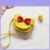 Stylish Candy Color Children's Mini Bag Adorable Flower Design Princess Crossbody Bag With Bow