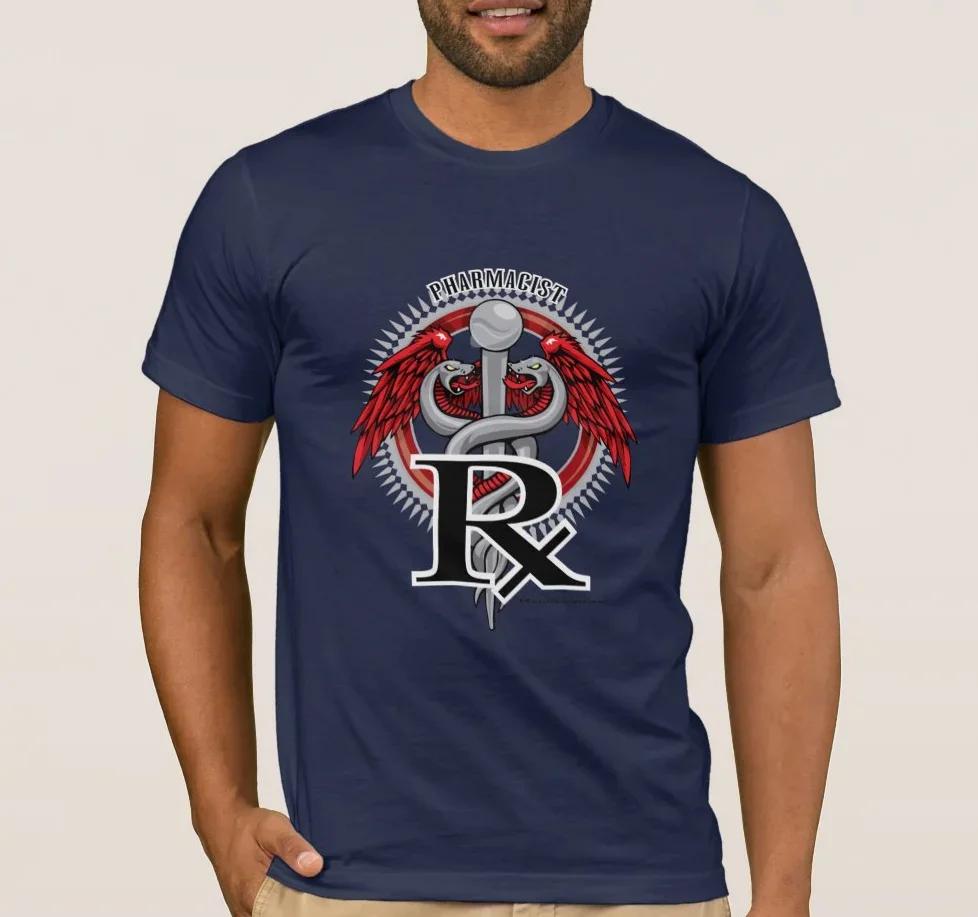 Registered Pharmacist Fashion Caduceus Wings TShirt 100 Cotton ONeck Summer Short Sleeve Casual Mens Tshirt Size S3XL