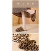 Cross-border spot leopard print fluffy slippers Amazon popular home indoor heating fleece cotton slippers foreign trade wholesale