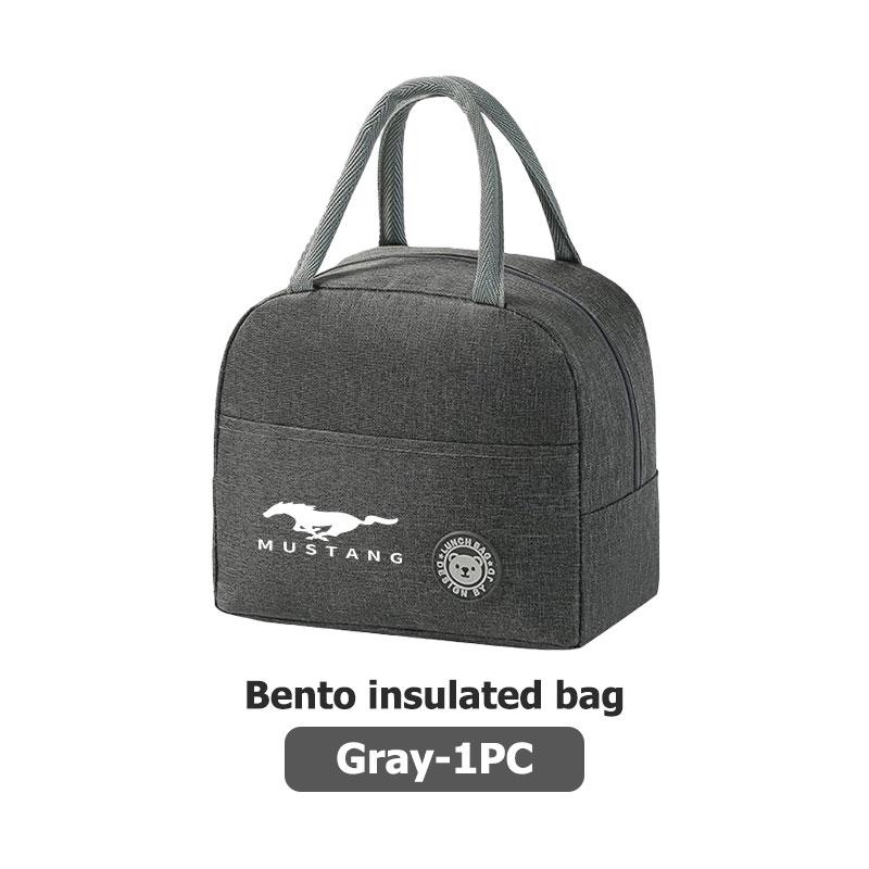 For Mustang Car Logo Lunch Box Organiser Bag Outdoor Camping Insulated Bag Universal Big Size Shelby GT