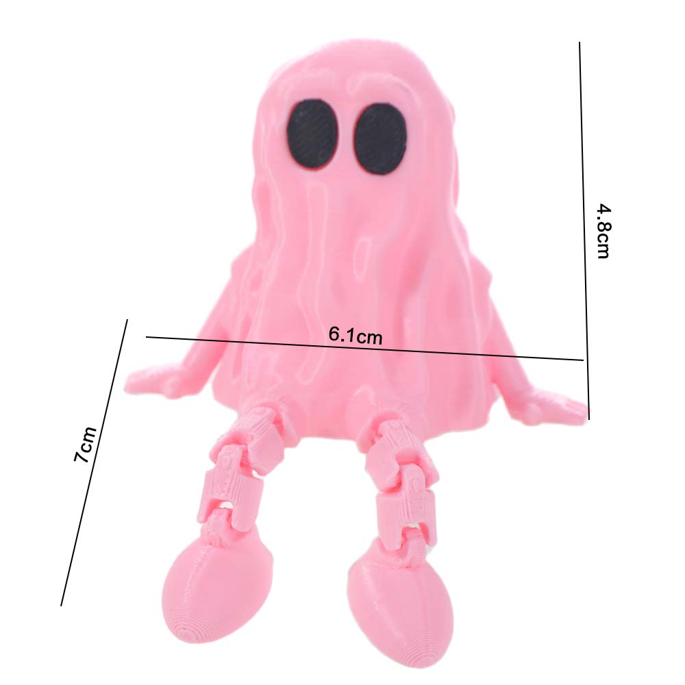 PLA Ghost Joint Figurines Mini Ghost Fidget Toys Kids Toys Ghost Statue  Home Decor