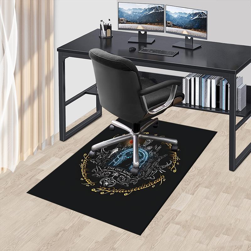 

Lord of the Rings,One Ring Polyester Office Carpet Chair Mats, Home Decor Dormitory Floor Protector with Anti-Skid Backing, Large Area Cover 60cm by 90cm