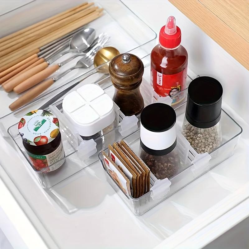 Transparent Refrigerator Side Door Sorting Divider - Customizable Kitchen Storage Space Management, Refrigerator Compartme