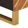 TV Cabinet Brown and Black 80 X 31.5 X 46 Cm Solid Mango Wood