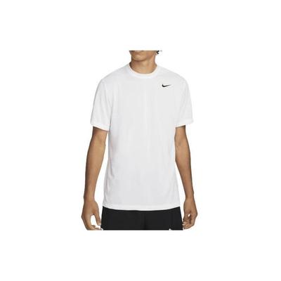 T-shirt de Manga Curta com Gola Redonda e Corte Solto com Logotipo Estampado Tops Masculinos Branco DX0989-100
