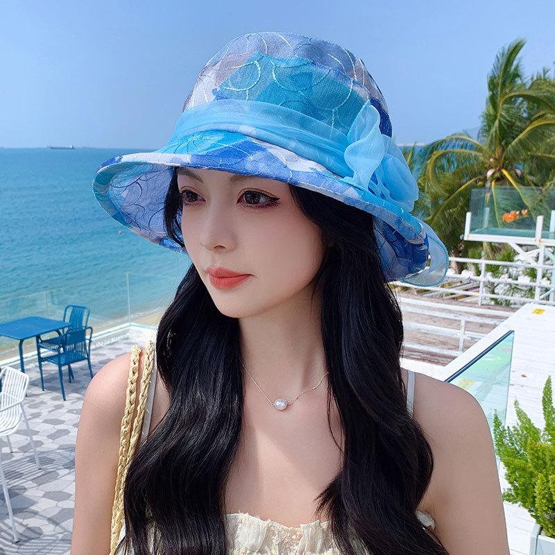 Breathable Beach Bucket Hats UV Protection Travel Panama Caps Gifts Sun Cap