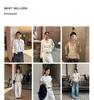 TG Minimalist Cotton-Feel Round Neck Long Sleeve Dress - 2026 Gentle Korean Style with Large Hem