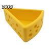 Key Holder Cheese Shape Ornament, 3D Printing Smooth Surface Storage Box, Hole Desk Organizer Design Bright Yellow Cosmetic for Keys