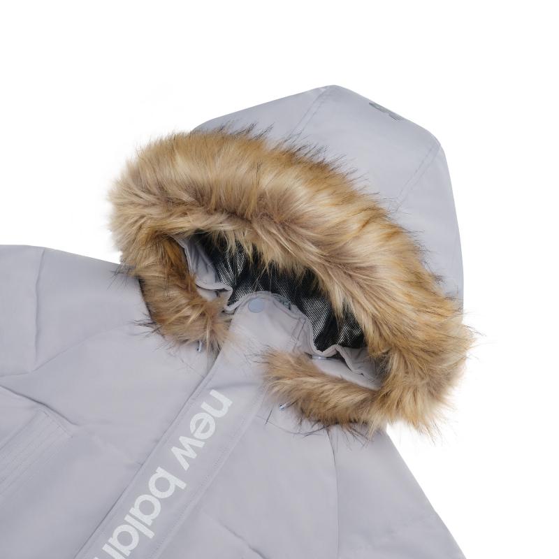 New Balance Down Jackets Men's Gray Hooded Moderate Other AMJ04361-GR