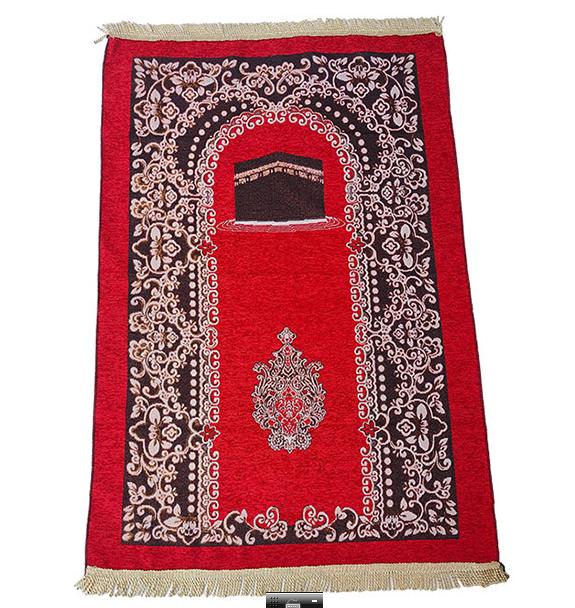 Islamic Retro-patterned Kneeling Small Rug, Easy-to-clean and Wear-resistant Muslim Prayer Carpet, Foldable Prayer Blanket
