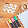 Creative Acrylic Paper Clips, Set Of 100 Multifunctional Book Sealing Clip Office School Document Craft Accessories