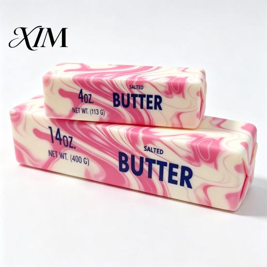 Butter Bar Sensory Toys Flow Pattern Stick Squeeze Toy, Slow Rebound Toy for Fidget Strip Desk Stress Relief, Soft Stretchy Office