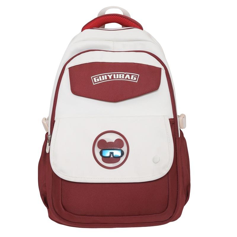 

Large Capacity Multi layer Backpack for Junior and Senior High School Students Primary School Students Burden Reduction Backpack