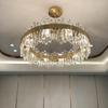 2022 Modern Crystal Chandelier: Stainless Steel Fixture for Living Room, Bedroom, or Dining Area