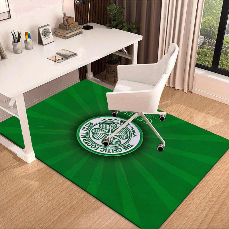 Cel-tic Football Club Crest Printed Area Rug for Office, Chair Rug, Decorative Carpet Floor Mat, Large Size Fan gifts Christmas gifts
