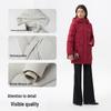 Qianrengang Women's Hooded Mid-Length Down Jacket Y309308Y