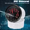 AD 52mm Voltmeter with Alarm Light  Volt Meter Gauge Voltage for Marine Car Caravan Boat Camper RV Truck 12v Voltmeter Ammeter