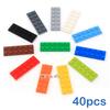 40pcs DIY Building Blocks Thin Figures Bricks 2x6 Dots 12Color Educational Creative Size Compatible With 3795 Toys for Children