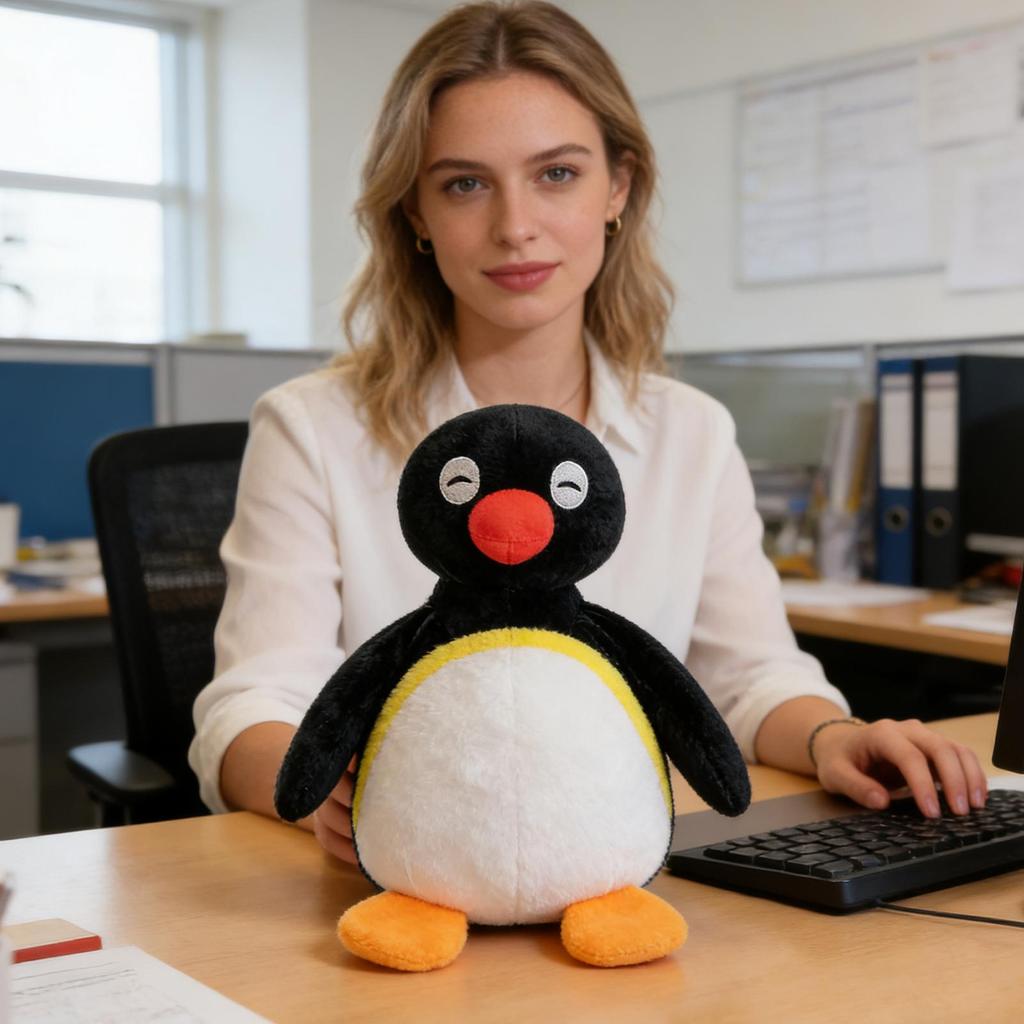 Cute Antarctic Ambassador Penguin Pillow Soft Plush Toy Penguin Hugging Doll Cartoon Animal Cute Home Decor Kid Birthday Gift