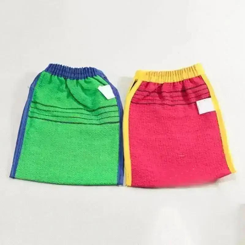 

1 шт. Двусторонняя мочалка Корейская отшелушивающая мочалка для тела Скраб для тела Душевая мочалка для взрослых Мочалка с крупным зерном Принадлежность для ванны