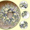 Artificial Door Wreath Floral Garland Decorative Hanging Ornament Spring Centerpiece Crafted with