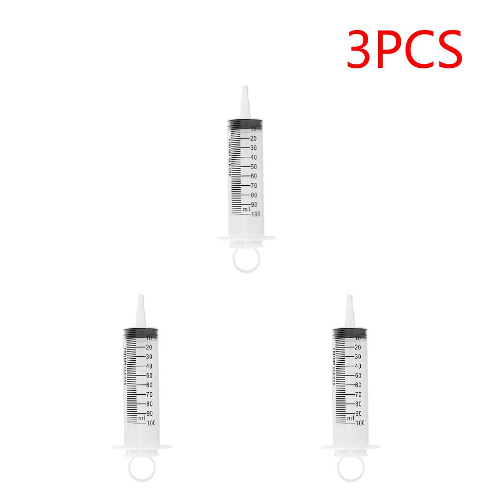 

100ml Measuring Syringe Glue Filling Liquid Syringe Without Needle Plastic Syringe Watering Refilling for Industrial Hydroponics