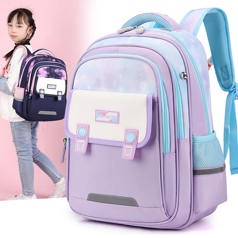 Spacious Cute Oxford Cloth Backpack For Kids Boys Girls 1-5 Grade School Bag