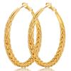New 3cm-6cm Large Circle Simple Earrings Niche Ear Jewelry