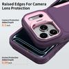 Heavy Duty Alloy Lens Holder Case for iPhone 17 ProMax 16 15 14 Plus 13 12 Air 17e Matte Anti-fingerprint Impact Resistant Cover