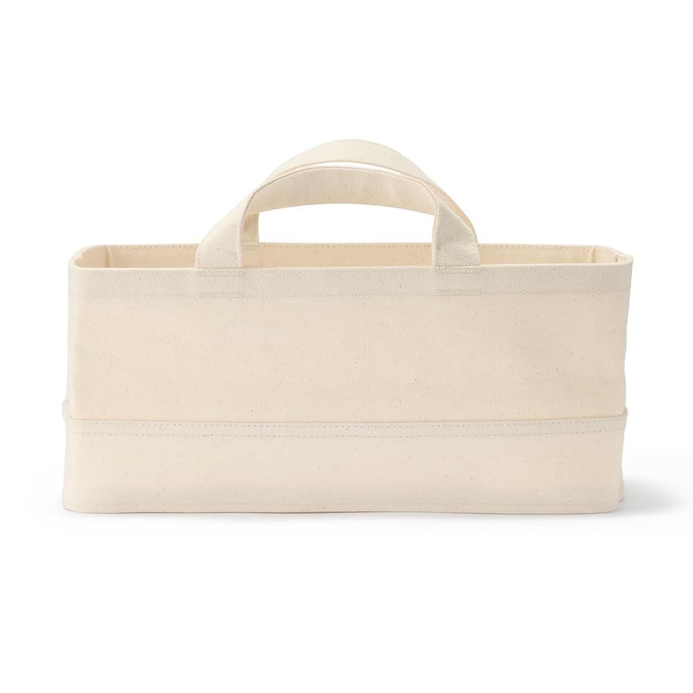 MUJI Cotton Canvas Soft Box with Handle, Slim Small, Approx. W37 X D185 X H16cm, Item No. 23089999,
