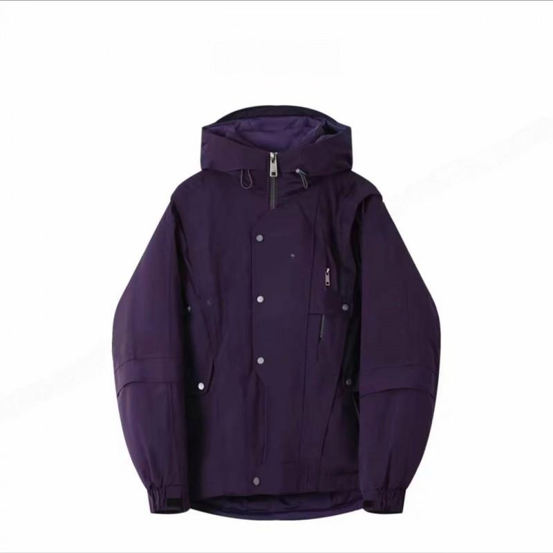 Detachable Hood Cotton Puffer Jacket Men Winter Warm Trendy Loose Fit Urban Style