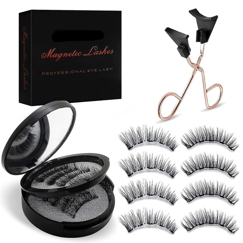 Magnetic Eyelashes, Reusable Magnetic Lashes Natural Look, with Applicator, Easy to Wear & No Glue Needed