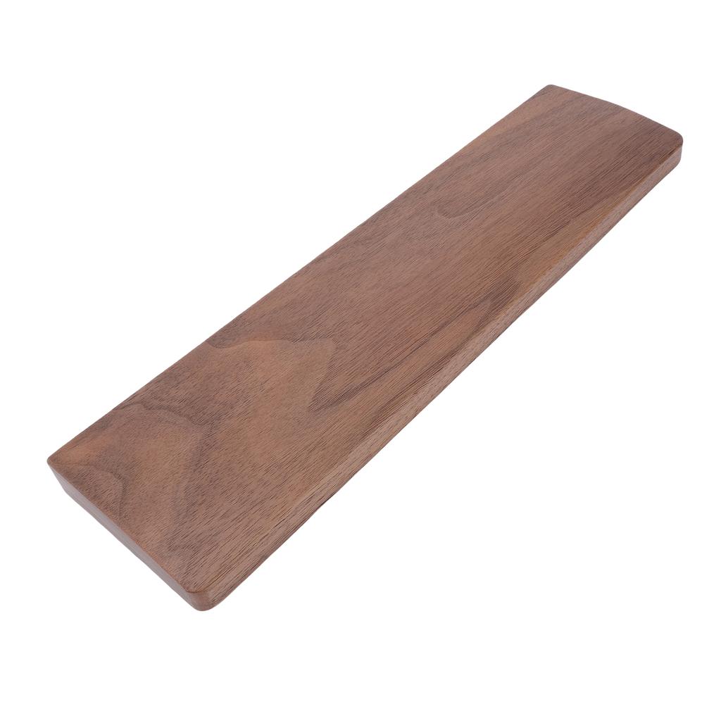 Keyboard Wrist Rest 30cm Ergonomic Walnut Wood 60 Percent Keyboard Wrist Support for Programmer Text Worker