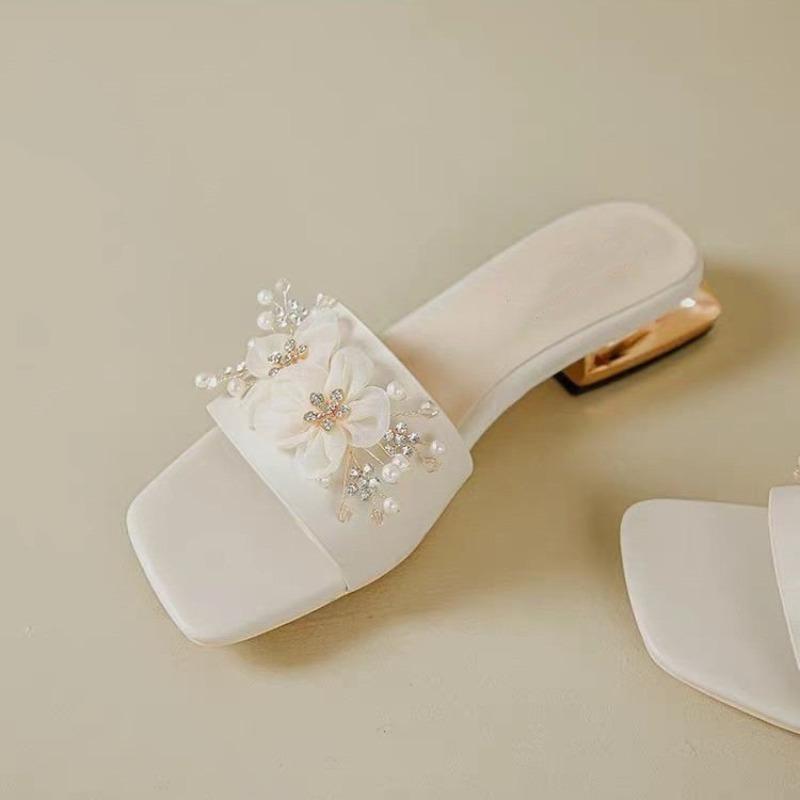 Stylish Minimalist Single-strap Sliding Sandals Solid Color Women's Slippers 2025 Summer New Outdoor Casual Opentoe