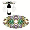 Wine Bottle Holder 5D DIY Diamond Art Wine Bottle Rack Acrylic Special Shaped Pattern Wine Glass Storage Holder for Table Decor