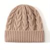 Cappello invernale da donna Autunno Unisex Fatto a mano Donna Cappello caldo 100% Lana Lavorazione a trecce Berretto Cappelli da ragazza Donna Berretto Donna Cappelli Spessi Chunky Elastici
